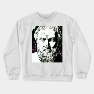 Herodotus Black and White Portrait | Herodotus Artwork 3 Crewneck Sweatshirt